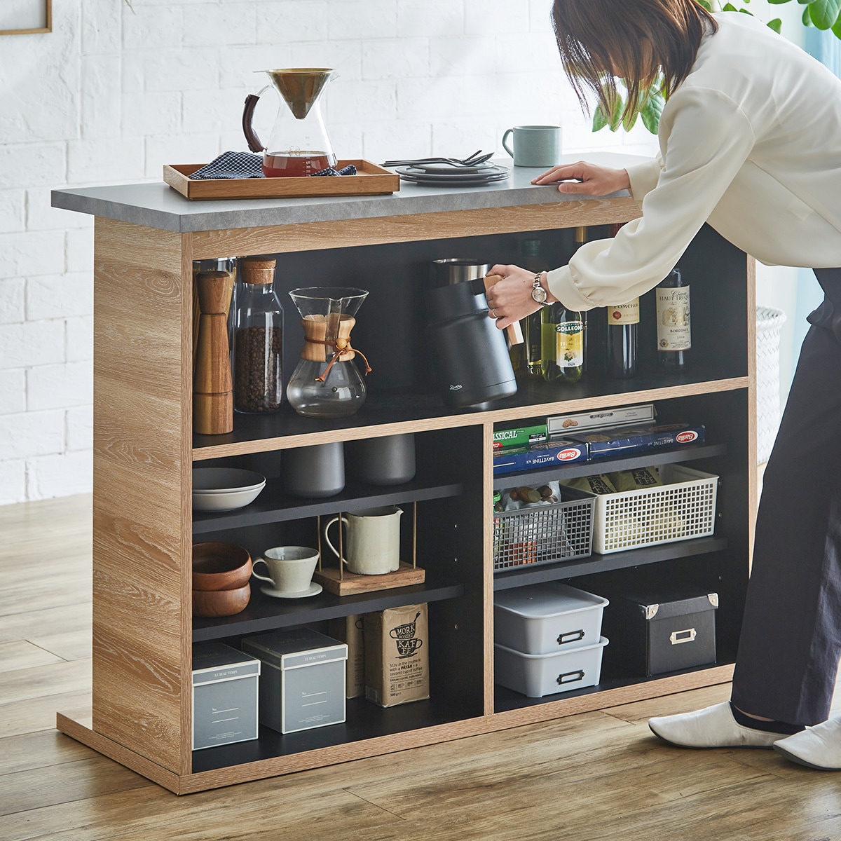 楽天市場】組み合わせバーカウンター (120 NA) ニトリ 【配送員設置