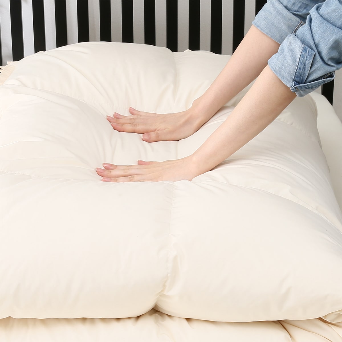 楽天市場】日本製 ホワイトダックダウン90%+50% 羽毛布団 2枚合わせ