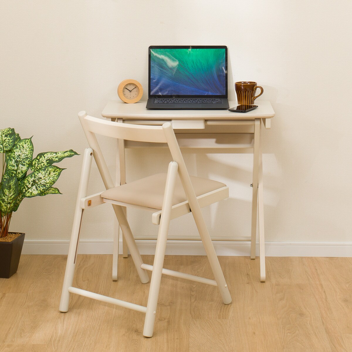 楽天市場】折りたたみデスク＆チェア (67 PL020) ニトリ 【玄関先迄