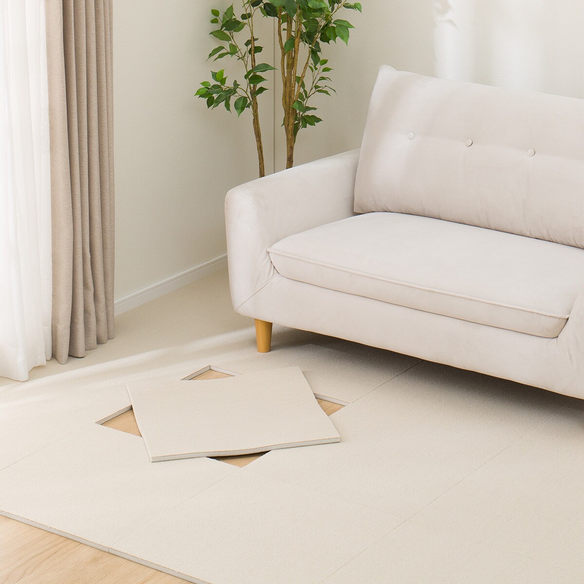 楽天市場】ニトリ タイルカーペットの通販