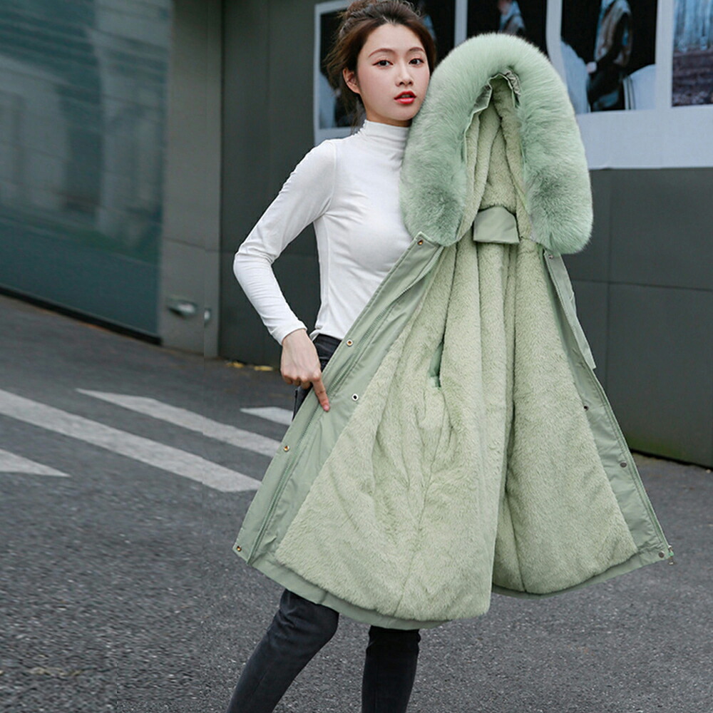 楽天市場】フード付き ジャケット 裏ボアレディースミリタリーコート冬