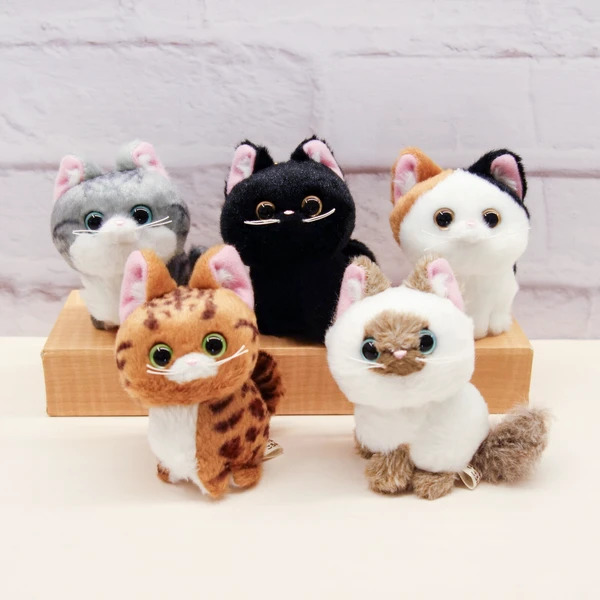 誕生日のプレゼントに】ぬいぐるみ キーホルダー 猫 ねこ 動物