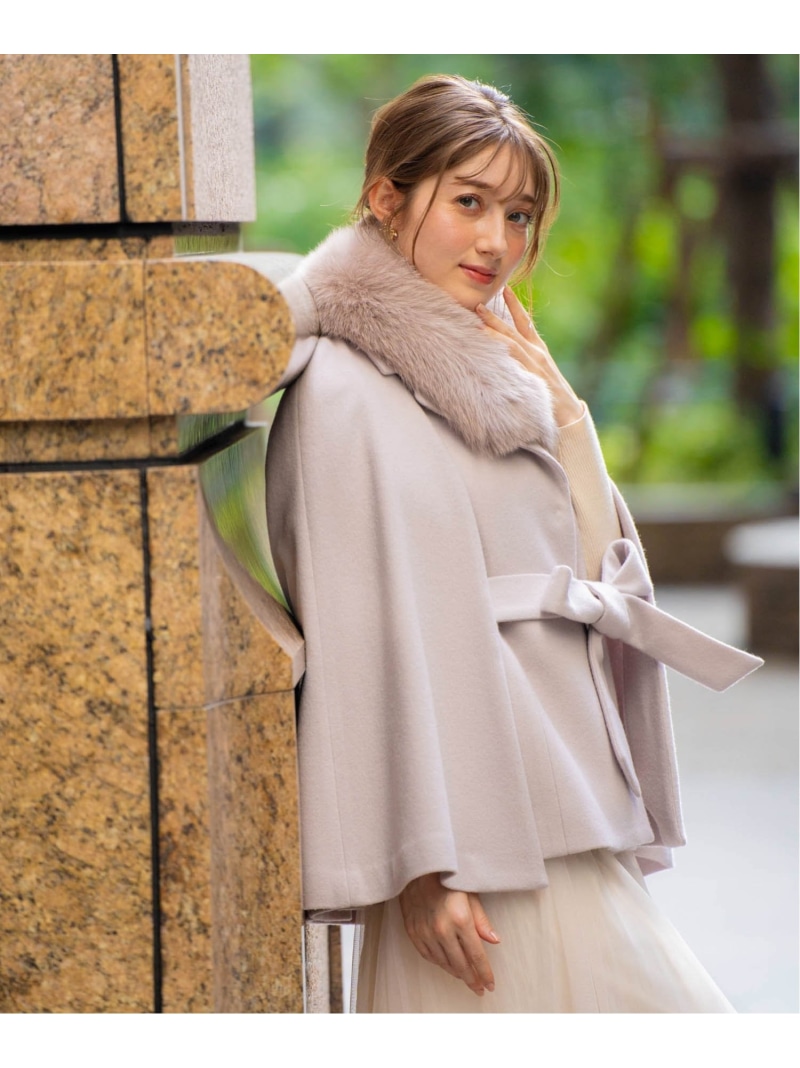 楽天市場】【SALE／70%OFF】ファースリットケープコート Noela ノエラ