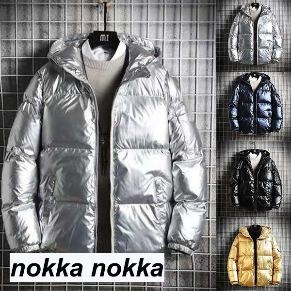 楽天市場】ダウンジャケット メンズ フード付き ポケット エナメル