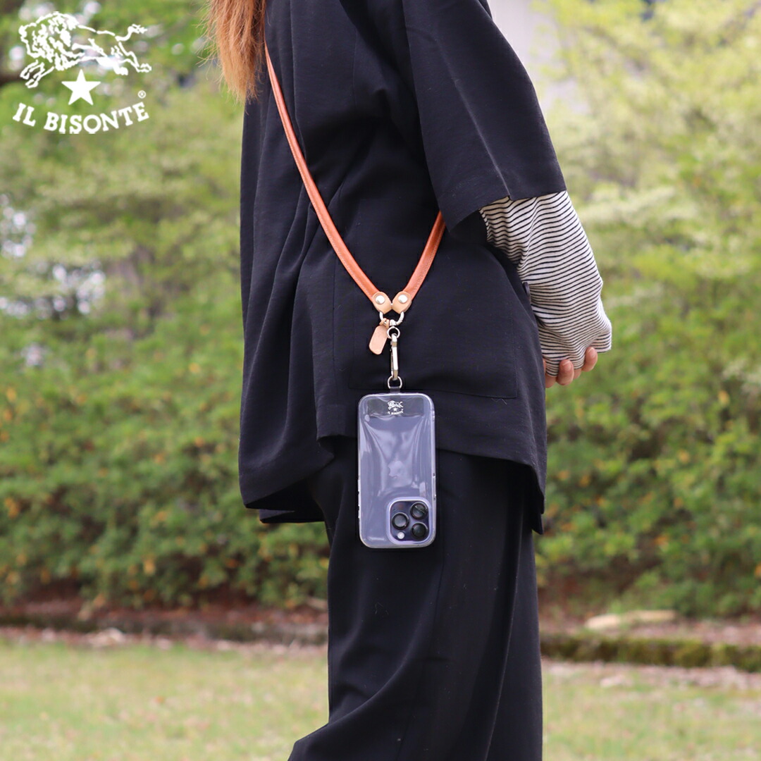 楽天市場】イルビゾンテ 雑貨小物 レザースマホショルダー スマホ