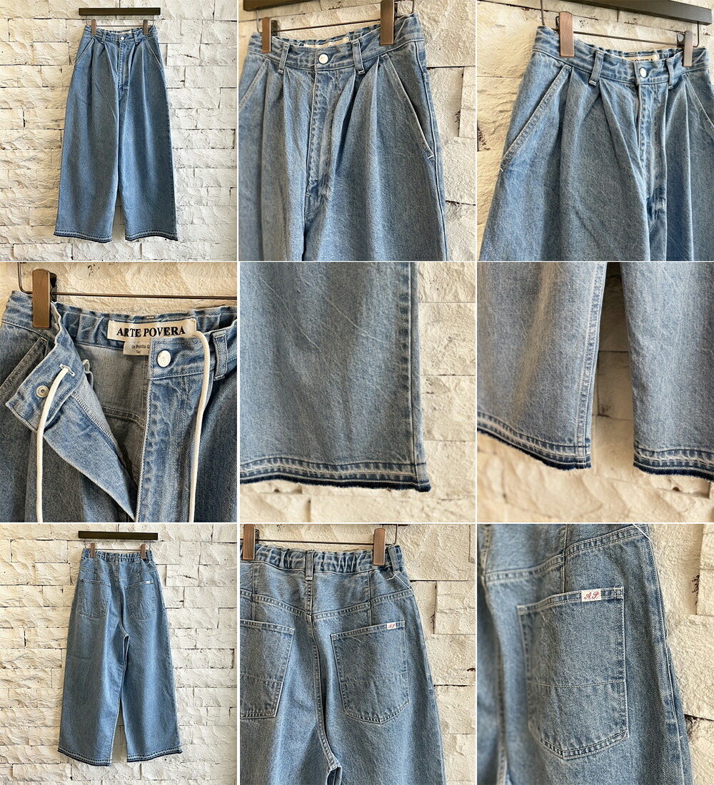 楽天市場】【アルテポーヴェラ/ARTE POVERA】12ozデニム2タックワイド