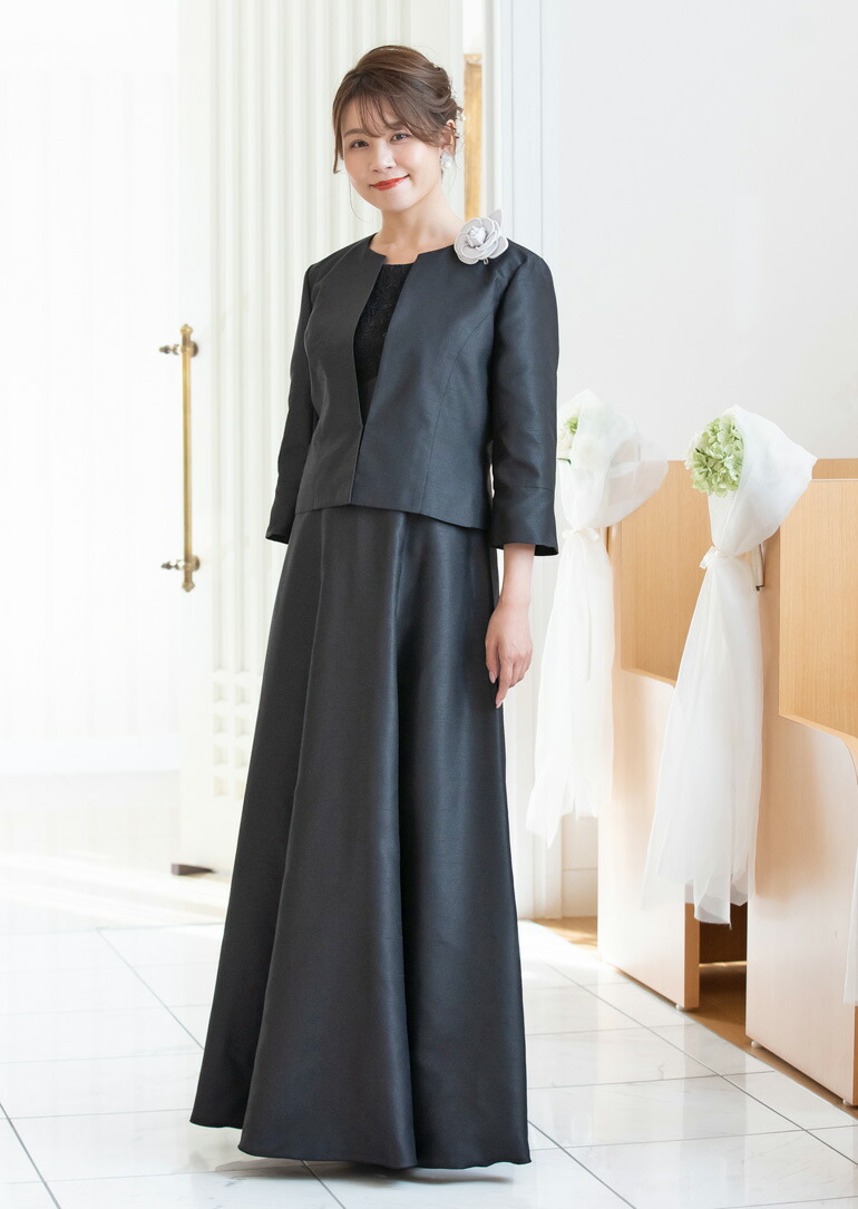 楽天市場】マザーズドレス 結婚式 親族 母親 セットアップ シャンタン