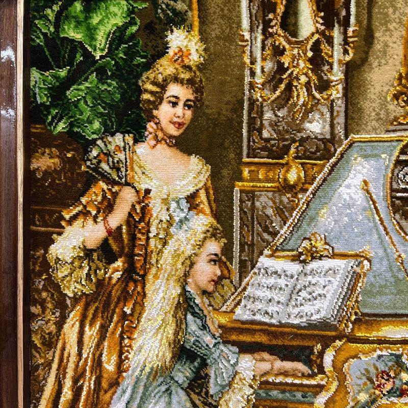 楽天市場】ペルシャ絨毯 イラン・タブリーズ 絵画 125×98cm（額縁込