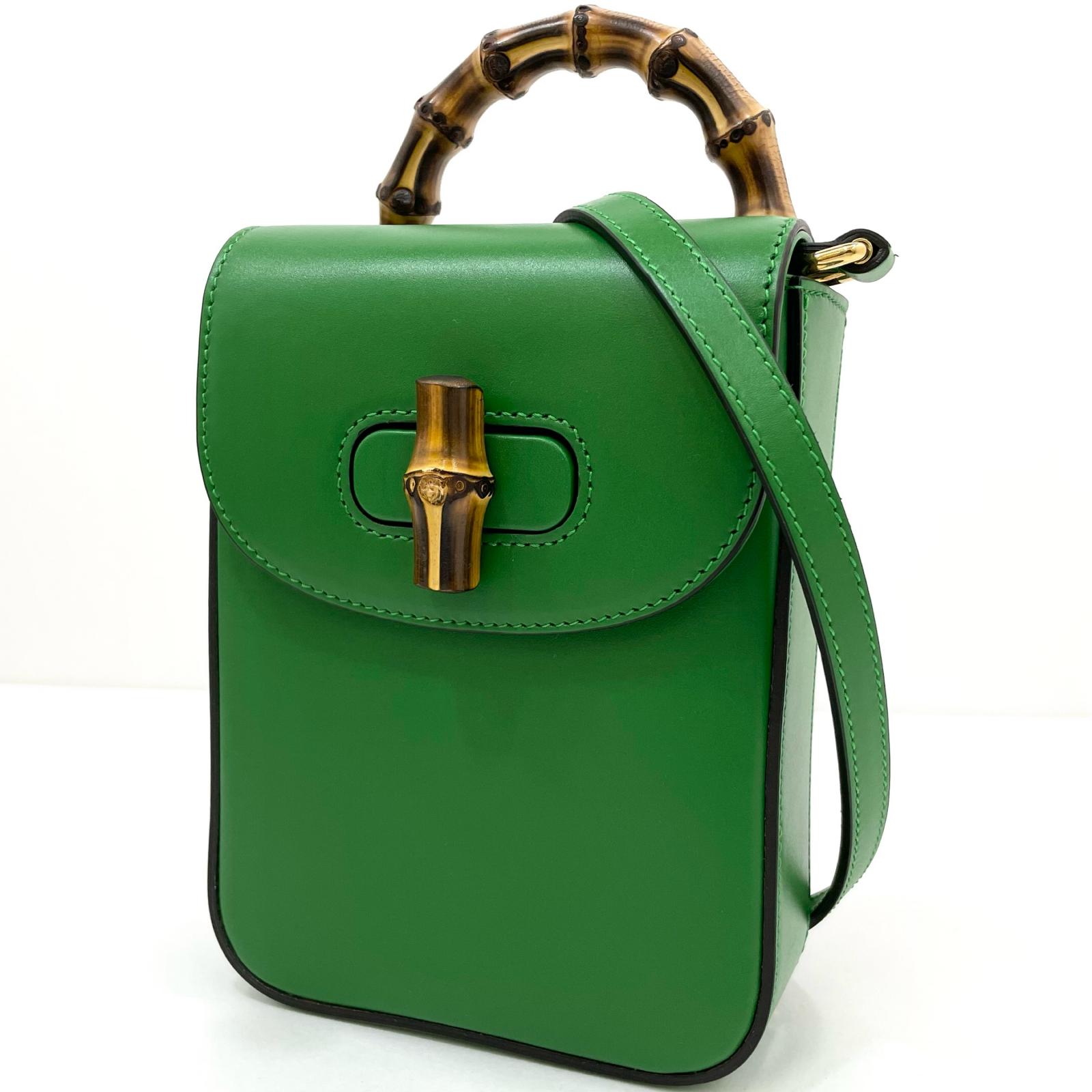 楽天市場】グッチ バンブー バッグ（カラーグリーン）（バッグ・小物