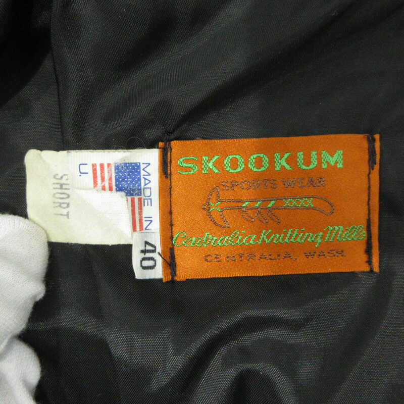 楽天市場】【中古】SKOOKUM | スクーカム オレンジタグ 袖レザー