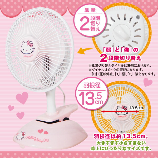 キティちゃん扇風機 2003年式、レア！ キティちゃん扇風機 2003年式