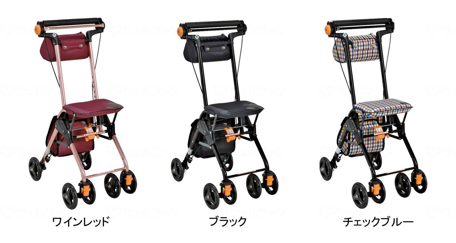 楽天市場】シルバーカー ナノンDX チェックブルー 幸和製作所 テイコブ