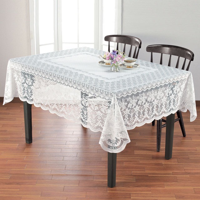 楽天市場】テーブルクロス レース 長方形 大サイズ 140×220cm 洗える
