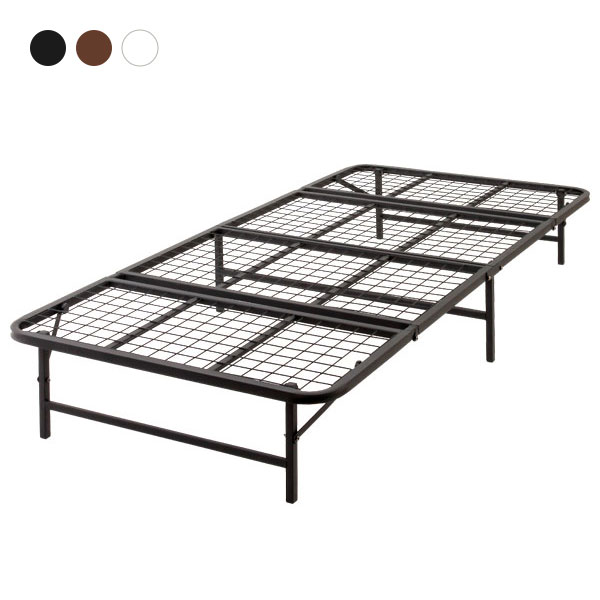 楽天市場】収納式折りたたみパイプベッド シングル 折りたたみベッド