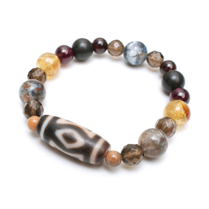 楽天市場】Guida 〜導く〜 -老礦- 金剛双天地天珠ブレスレット【メール