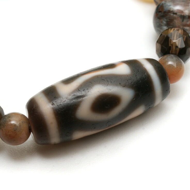 楽天市場】Guida 〜導く〜 -老礦- 金剛双天地天珠ブレスレット【メール