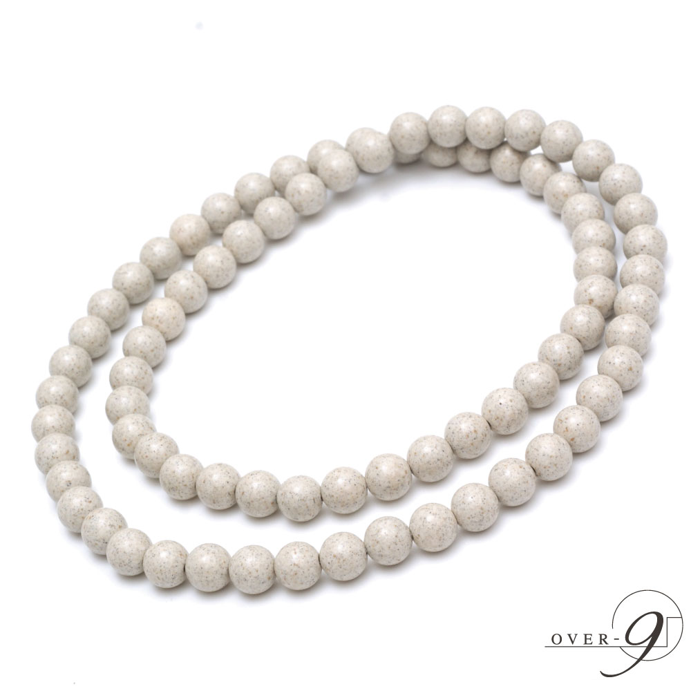 楽天市場】OVER-9 北投石 着脱容易 ゴム ネックレス【8mm 首周り約60cm