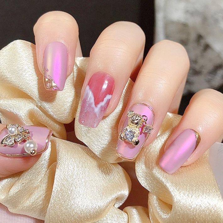 楽天市場】ポイント5倍ネイルパーツ キラキラ くま 2個 クマ ベア