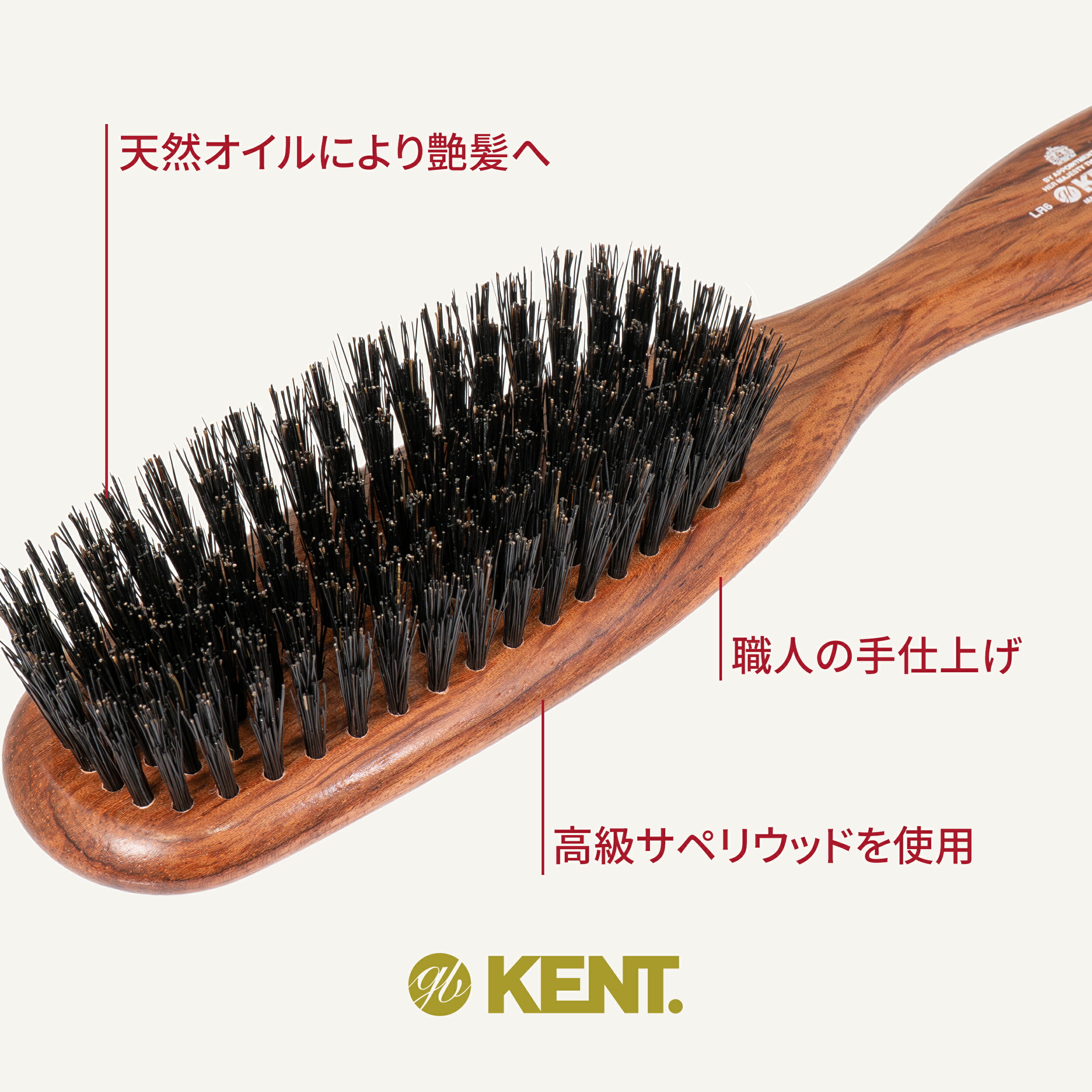 楽天市場】【GB KENT 公式】ケント 高級 豚毛ヘアブラシ 英国王室