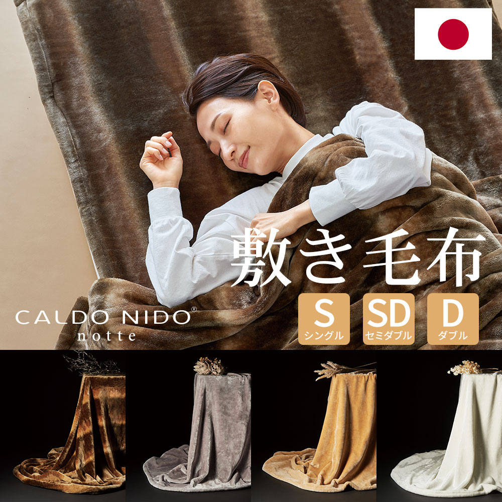 楽天市場】カルドニード・ノッテ3 敷き毛布 シングルサイズ 100×205cm