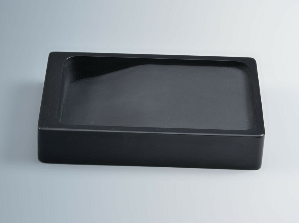 楽天市場】雄勝硯 角彫五八寸 雄勝石 玄昌石 天然石 黒 伝統的工芸品