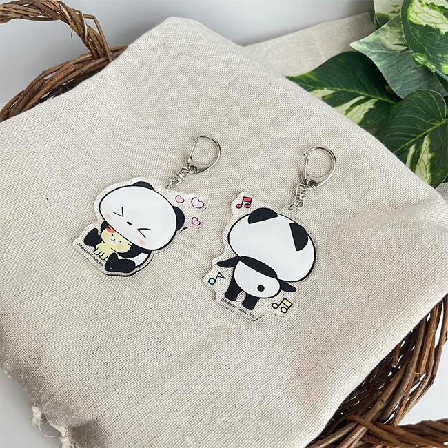 楽天市場】お買いものパンダ 【オリジナル商品】アクリルキーホルダー