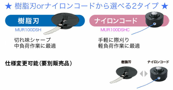 楽天市場】makita マキタ 充電式草刈機 MUR100DSH 樹脂刃タイプ