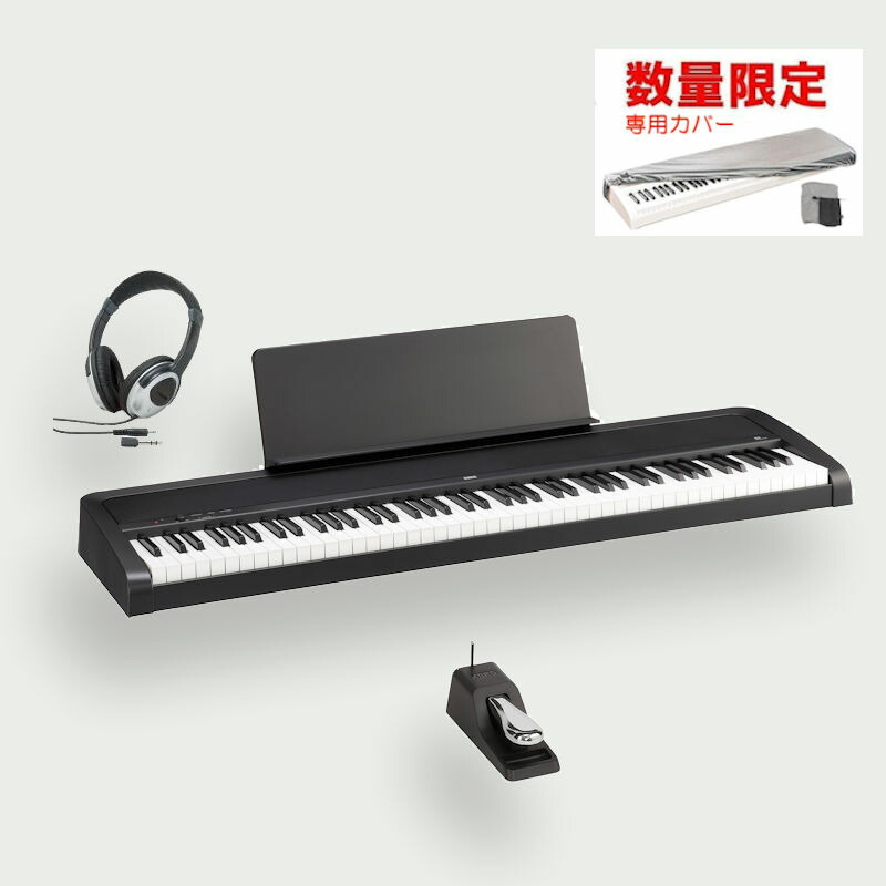 楽天市場】korg 電子ピアノ b1 bk 88鍵 ブラックの通販