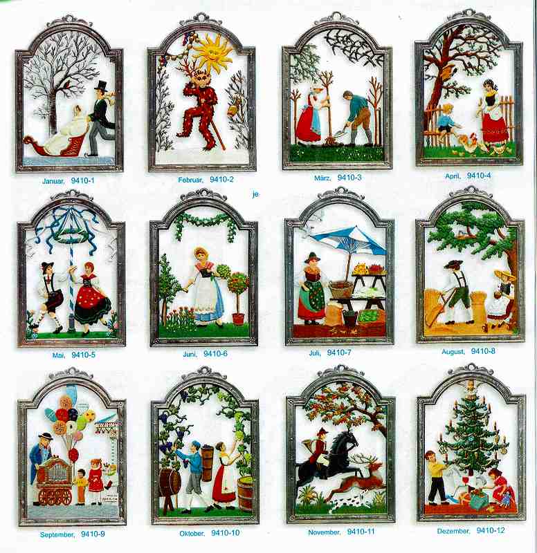 楽天市場】錫 飾り ウィルヘルム・シュヴァイツアー 壁掛け 12ヶ月