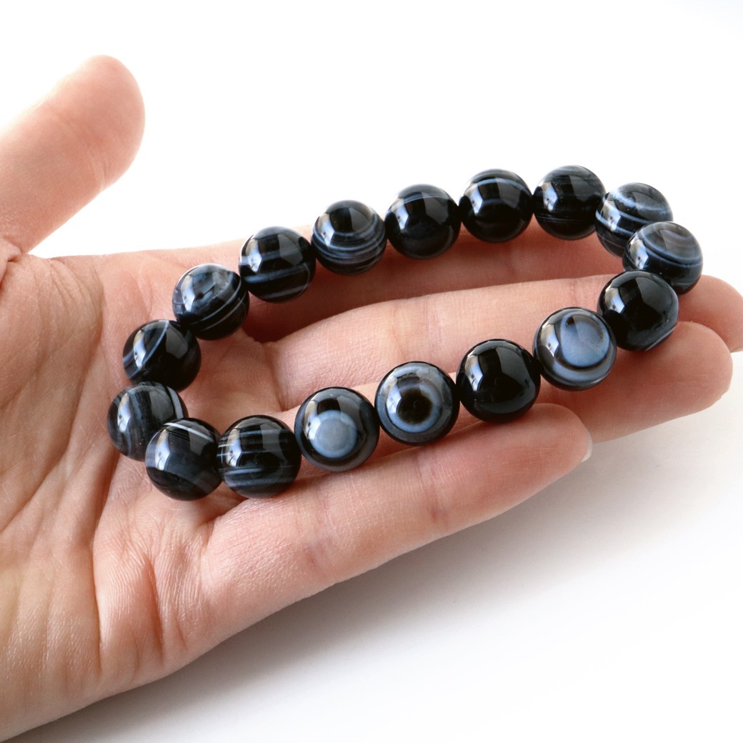 楽天市場】ブレスレット メンズ レディース 天眼石 AAA 高品質 12mm