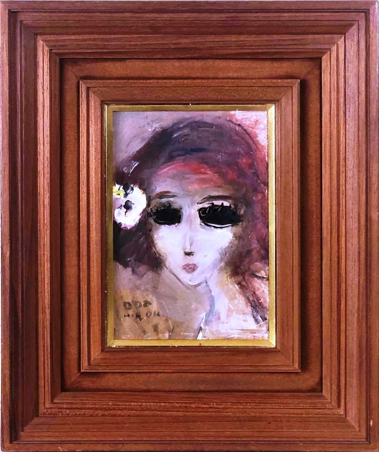 織田広喜（織田廣喜？）油彩画 8号 シャンゼリゼリゼの風景 織田