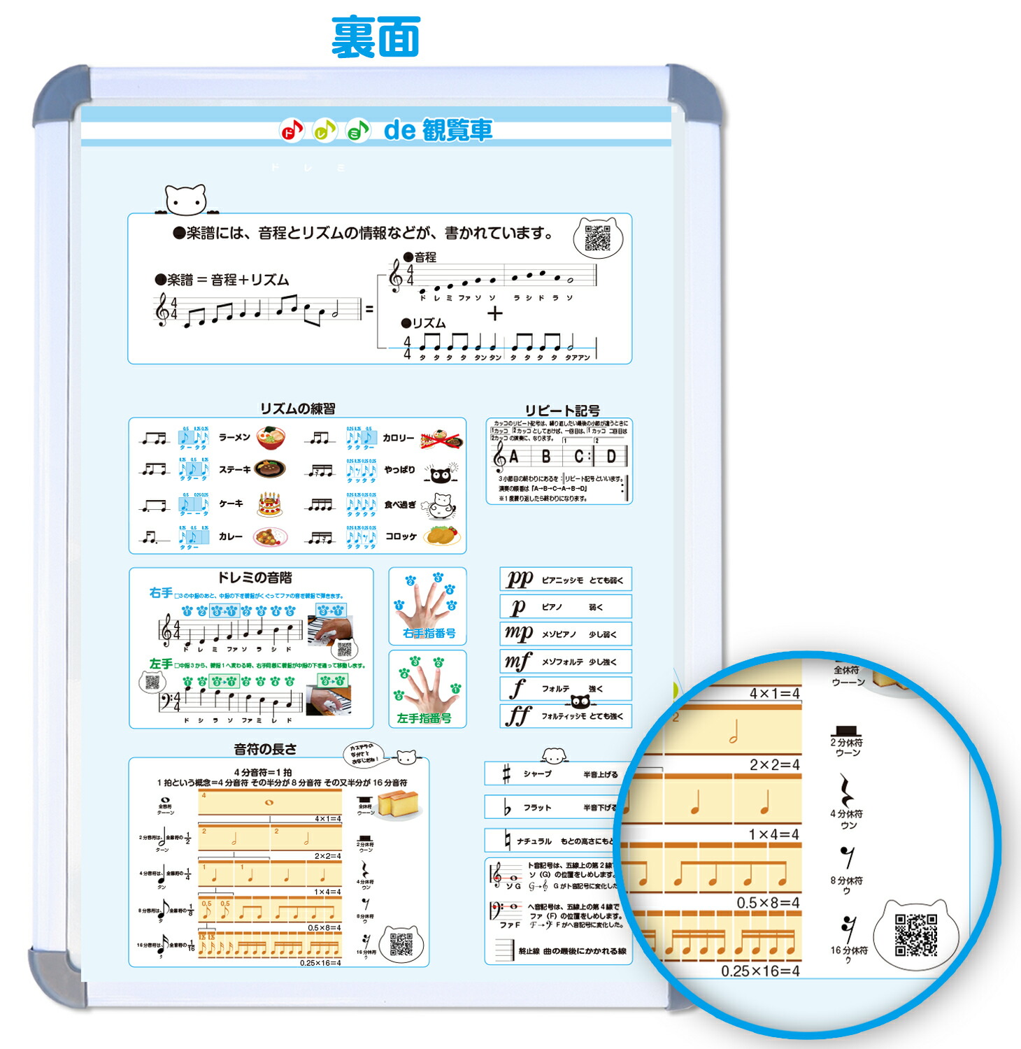 楽天市場】ドレミ観覧車 ドレミ観覧車 五線ボード 五線譜ホワイト
