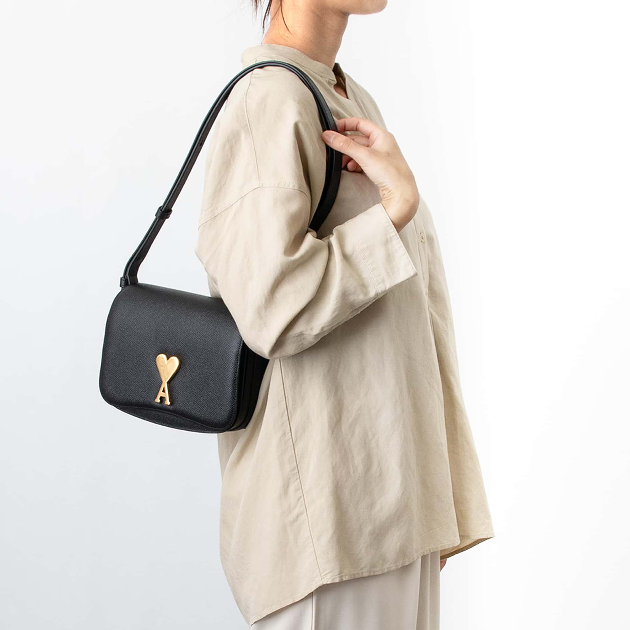 楽天市場】アミパリス AMI PARIS バッグ ショルダーバッグ ブラック