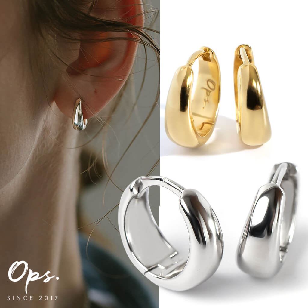 楽天市場】フープピアス シルバー 金属アレルギー 対応 ピアス フープ