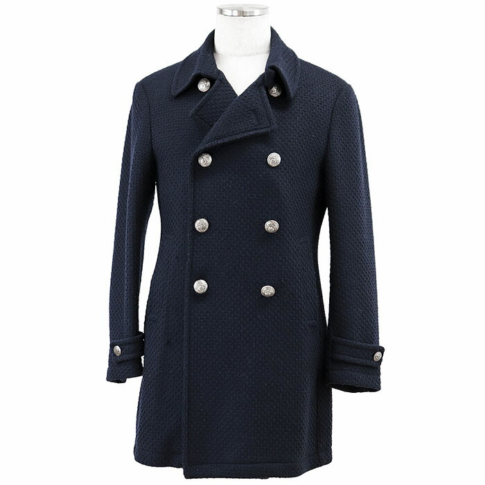 楽天市場】Pコート ネイビー（素材（生地・毛糸）ウール）（メンズ