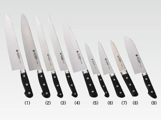 楽天市場】堺孝行 グランドシェフ（9）三徳 180mm（10050）【庖丁 業務