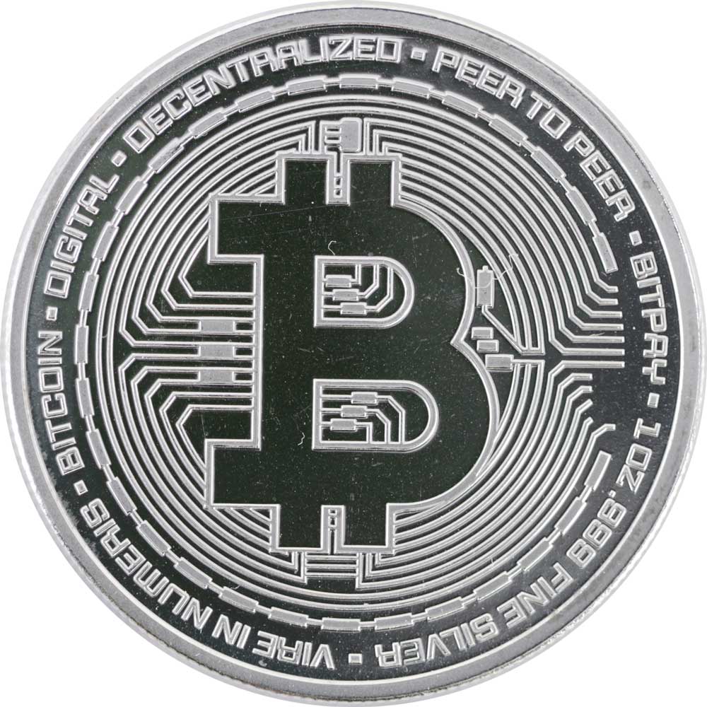 楽天市場】BTC銀貨 純銀 1オンス 31.1g ビットコイン Bitcoin