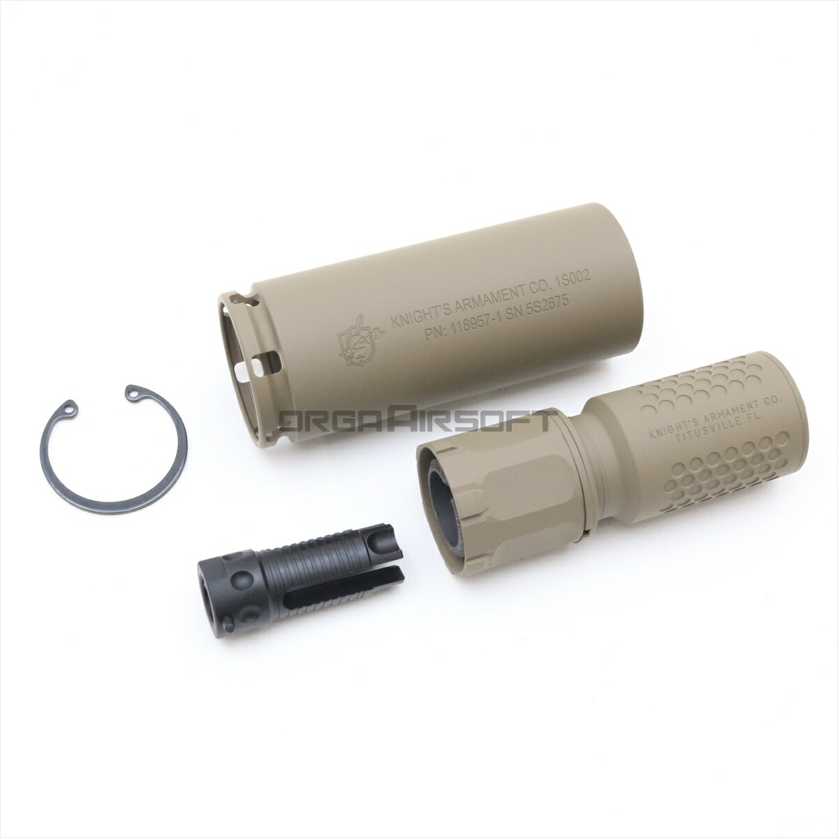 楽天市場】IRON AIRSOFT KAC QDC/MCQ-PRTタイプ サプレッサー サーマル