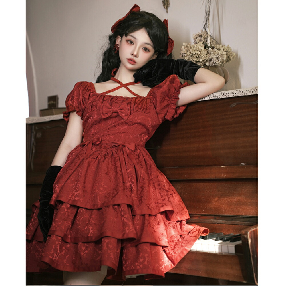 楽天市場】ロリータ いばら バラ オリジナル Aライン ドレス 半袖 OP