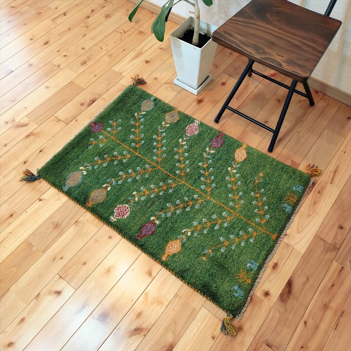 楽天市場】ペルシャ ギャッベ 本場イラン産 玄関マット クリスマス