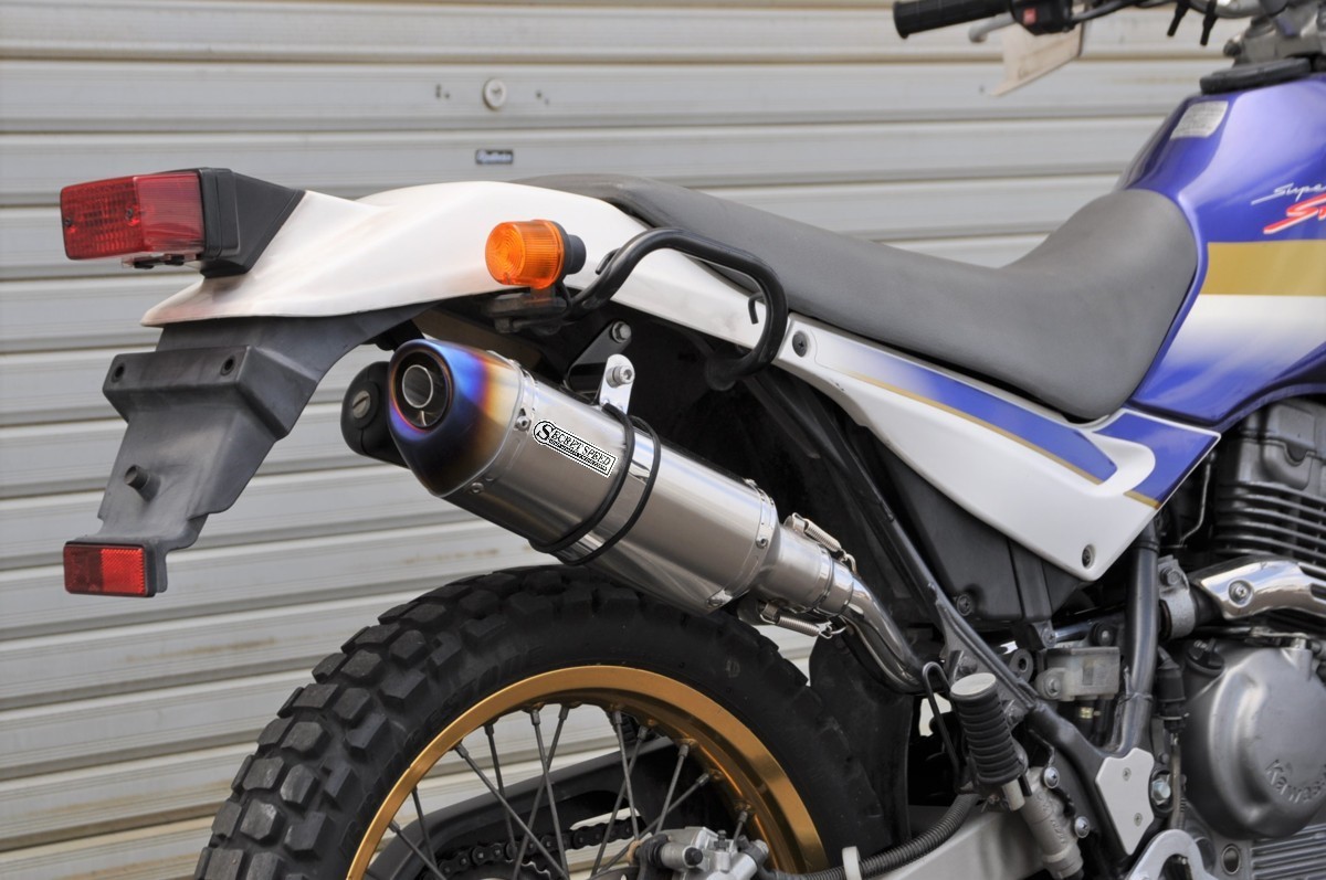 楽天市場】カワサキ スーパーシェルパ スリップオンマフラー ブルー
