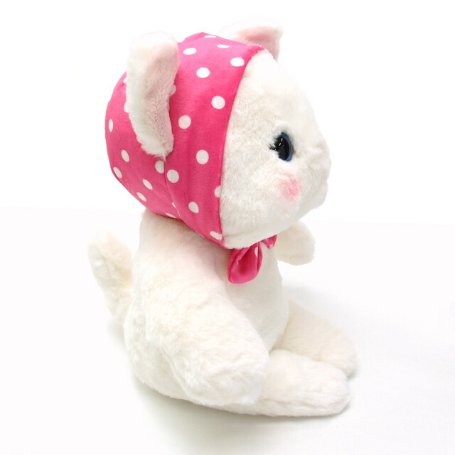 楽天市場】【猫の日 220円クーポン】 ぬいぐるみ 猫 ピンクずきん 白猫