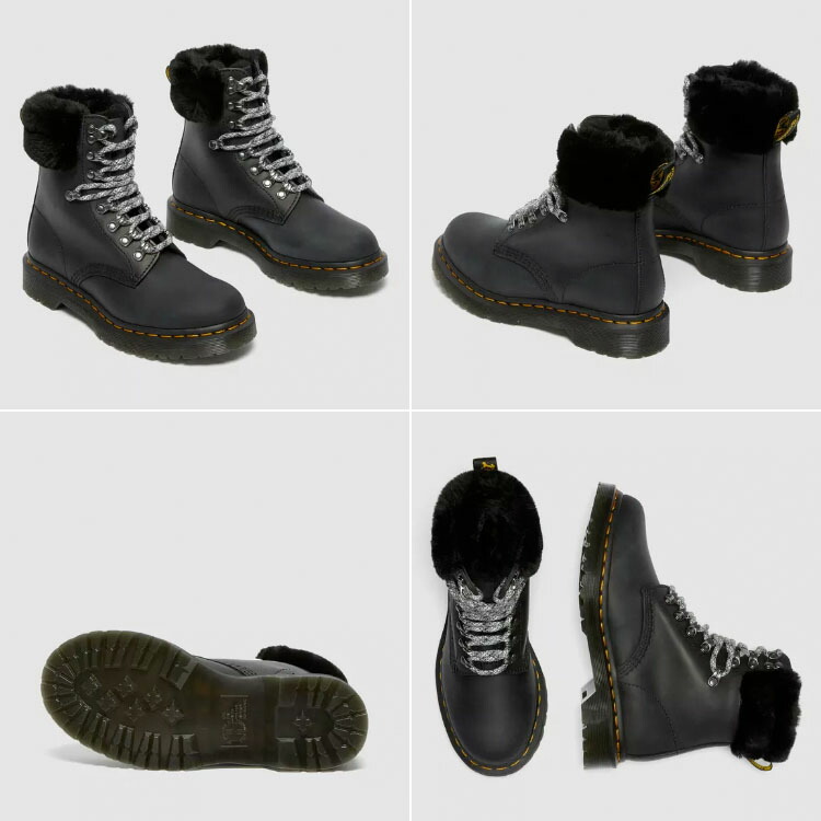 楽天市場】Dr.Martens ドクターマーチン 8ホールブーツ レザー ボア