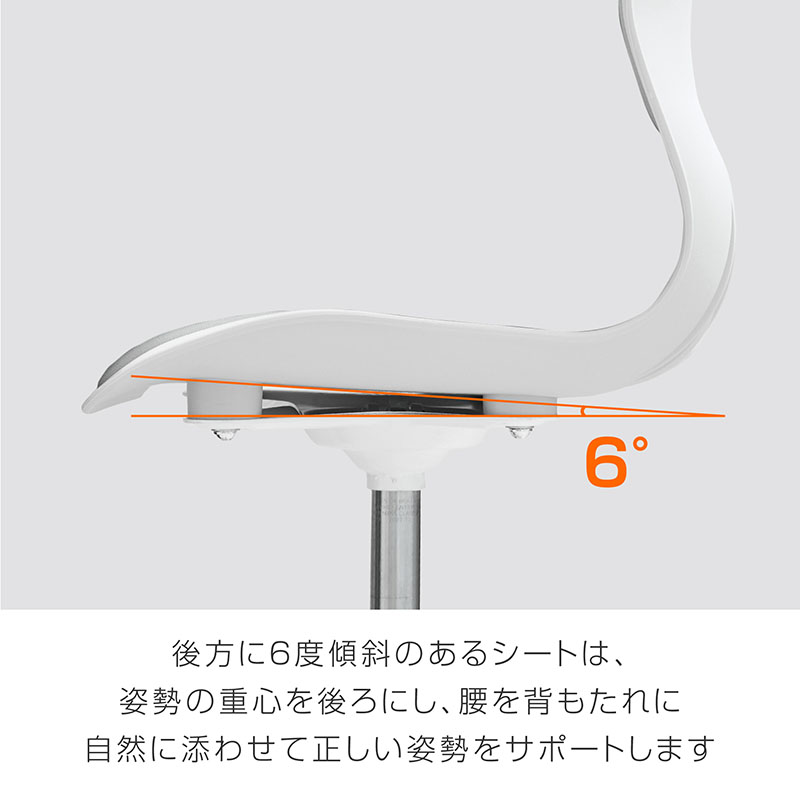 楽天市場】骨盤サポートチェア キャスター付き グレー デスクチェア