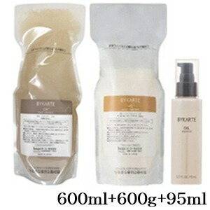 残り1)ホーユー バイカルテ CHシャンプー＋MSトリートメント600gセット