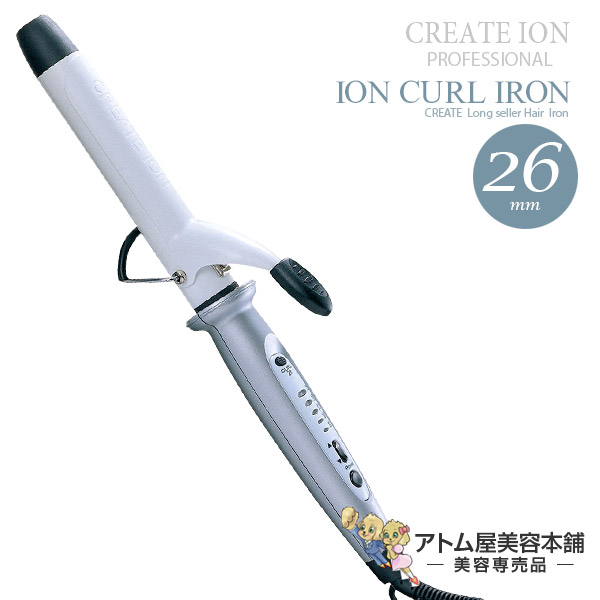 楽天市場】クレイツ ヘアアイロン イオンカールアイロン 26mm【カール