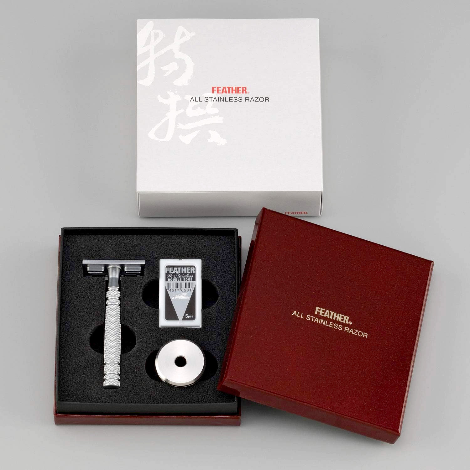 楽天市場】送料無料！FEATHER フェザー 特選 両刃 オールステンレス