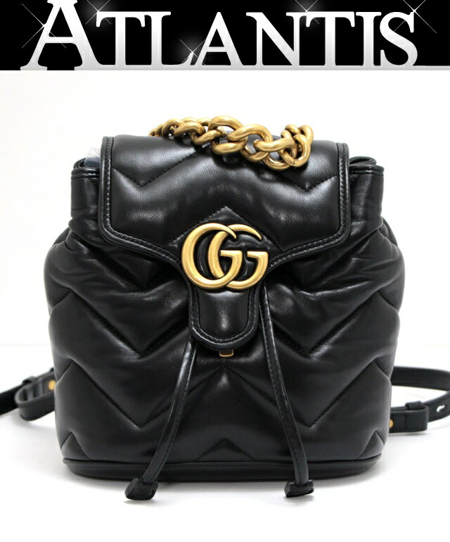 楽天市場】グッチ GUCCI GGマーモント ミニリュックサックバックパック