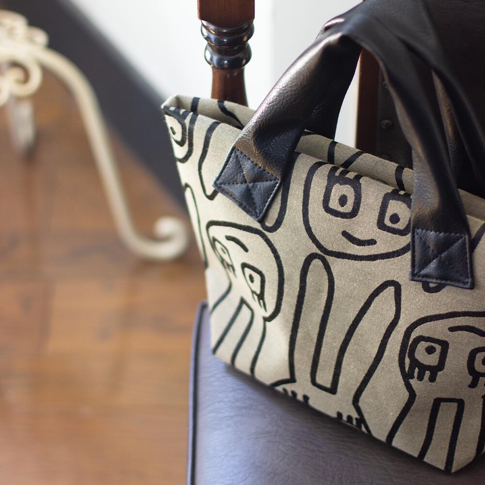 楽天市場】アツコマタノ トートバッグS ＜ゆるうさ＞ オリジナル