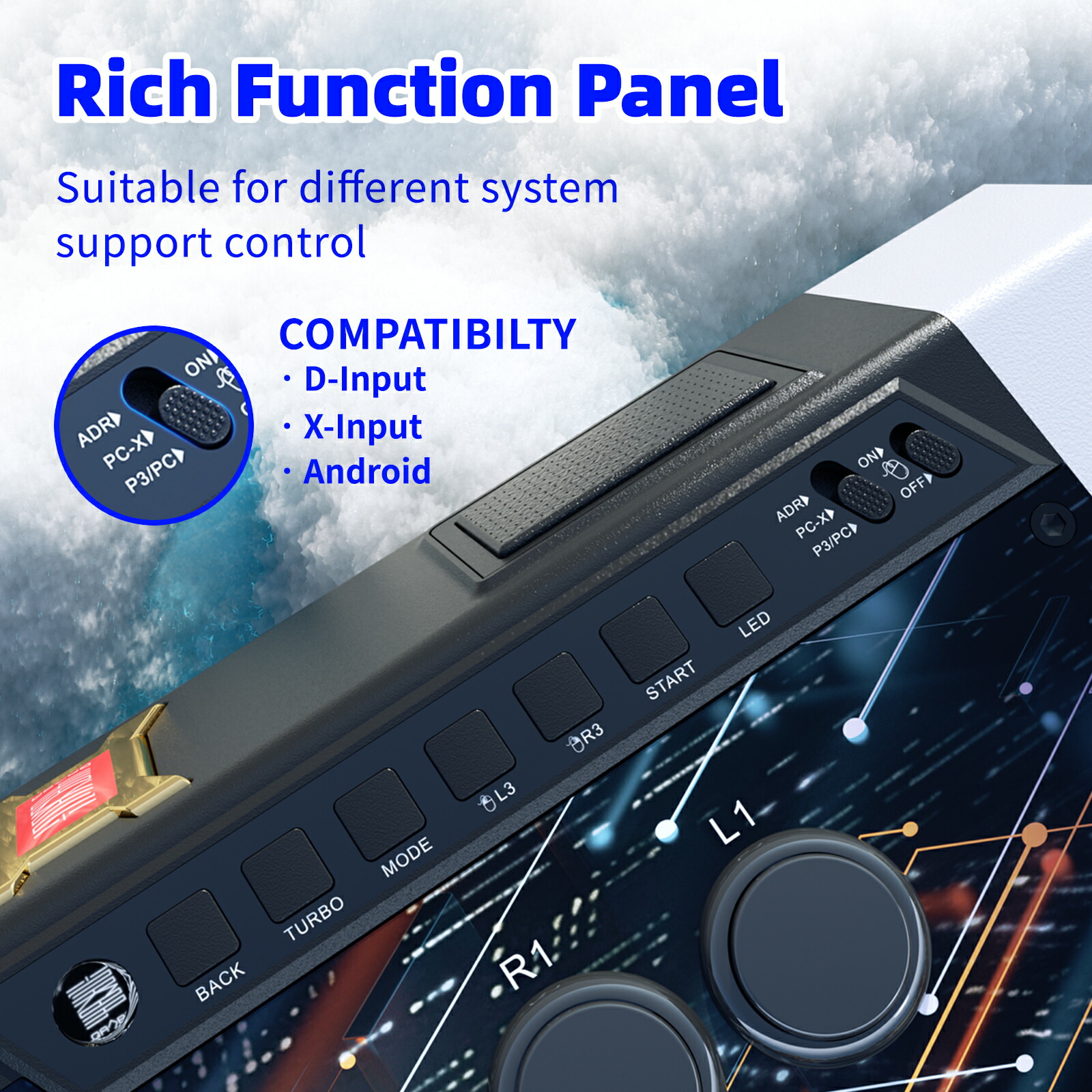 楽天市場】【レバー】 Qanba Q3 Obsidian Arcade Joystick ME